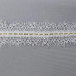B120 white gold lurex 6cm